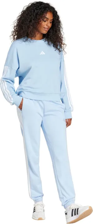 adidas Women's Essentials 3-Stripes French Terry Cuffed Pants