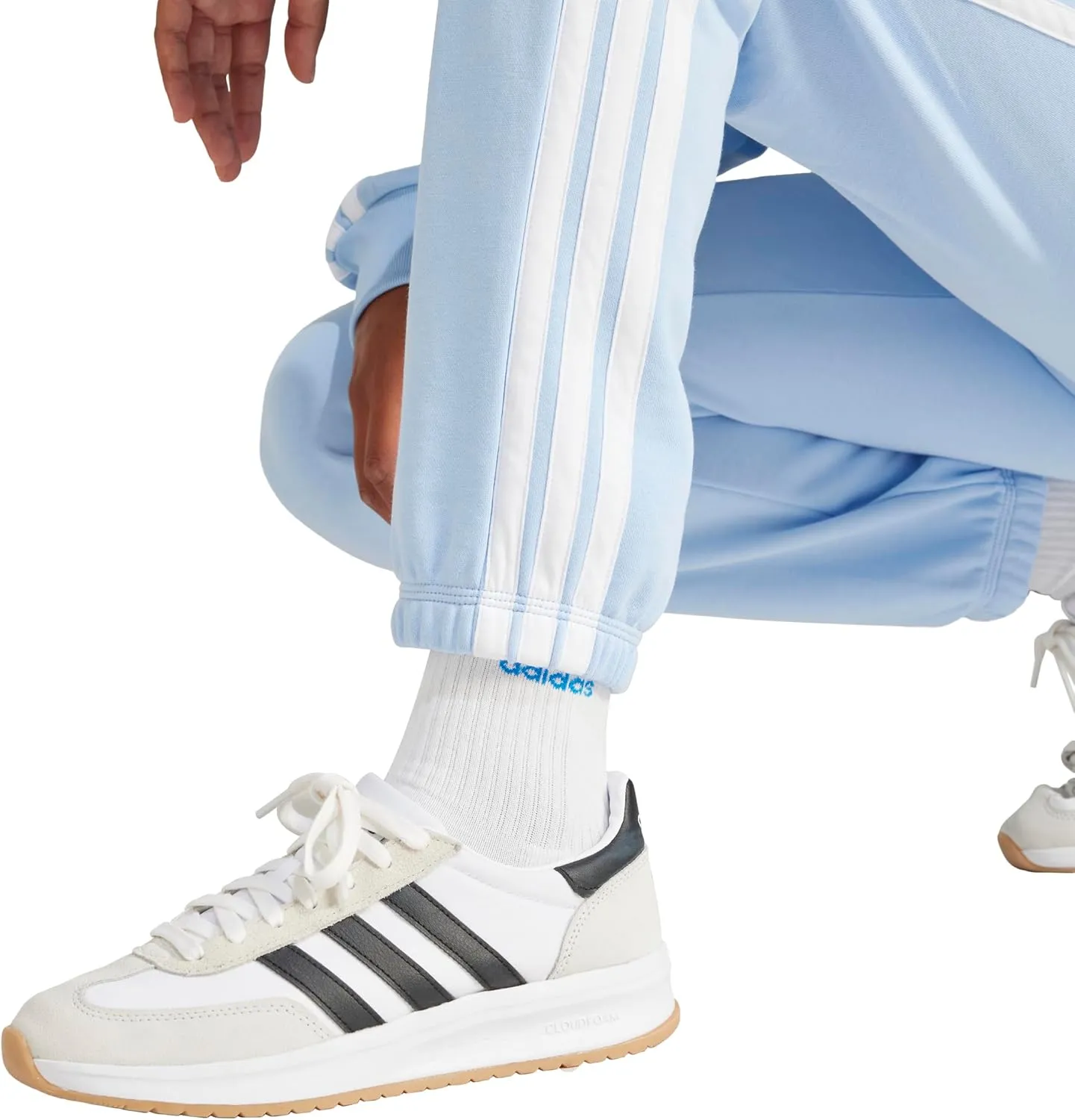 adidas Women's Essentials 3-Stripes French Terry Cuffed Pants
