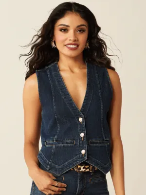 Ariat 10053553 Womens Tailored Denim Vest Midnight Navy