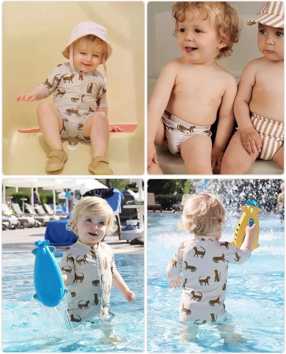 Boys and Girls Long Sleeve Rash Guard Shirt Neutral Swim Shirts