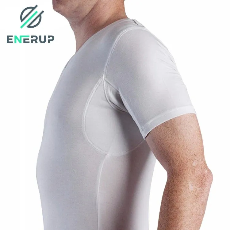 Breathable Gym Clothing V Neck Sweatproof T Shirts