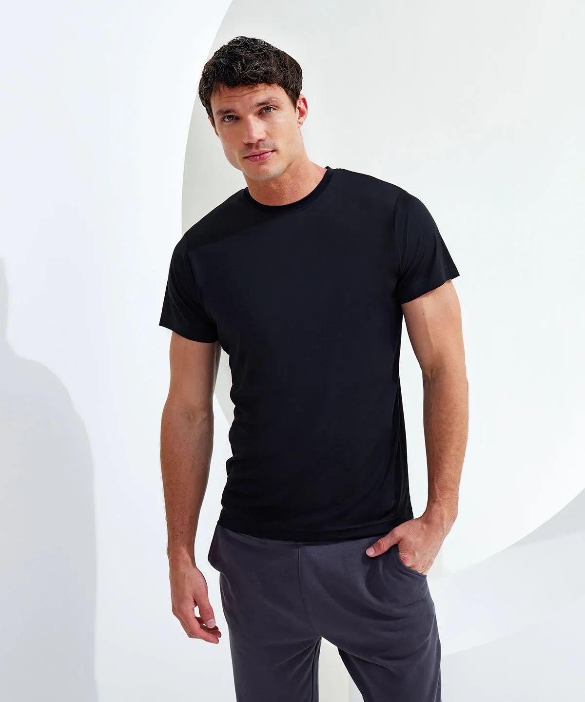 Burgundy/ Black Melange - TriDri® performance t-shirt