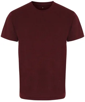 Burgundy/ Black Melange - TriDri® performance t-shirt