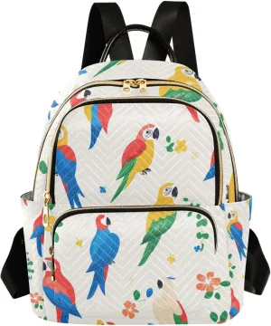 Cartoon Funny Macaw Neutral 14 Inch lightweight, anti-theft backpack purse backpack diaper bag for business
