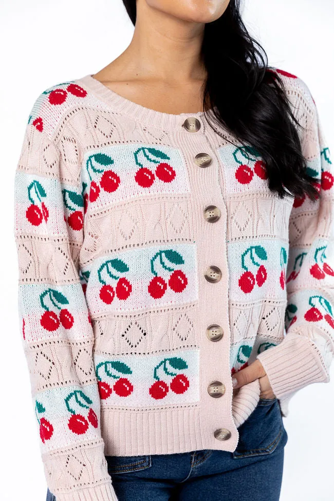Cherry Happy Blush Cardigan SALE