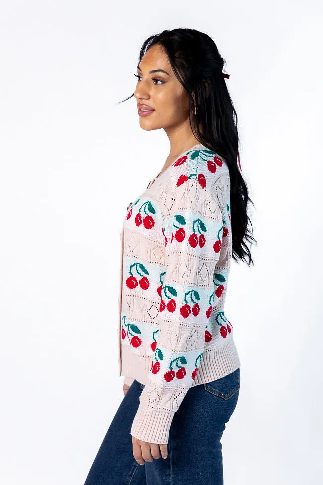 Cherry Happy Blush Cardigan SALE