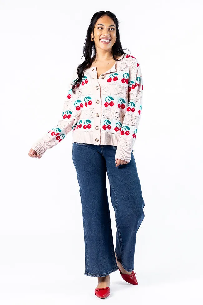 Cherry Happy Blush Cardigan SALE