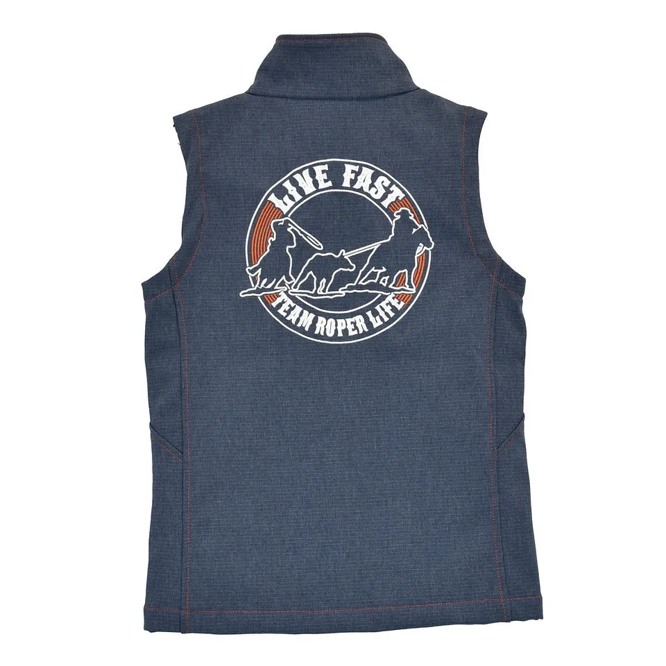 Cowboy Hardware Boy's Just Rope It Poly Shell Vest 387144-430