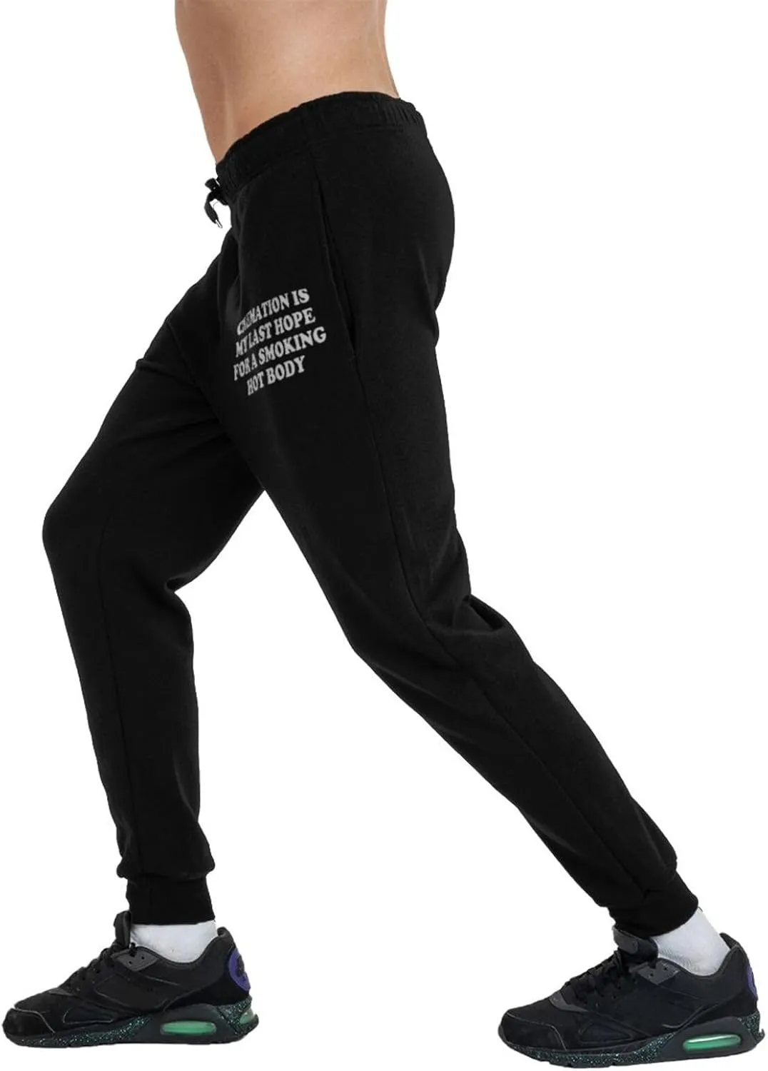 Cremation is My Last Hope for A Smoking Hot Body Men's Athletic Pants Workout Joggers Active Sports Track Training,