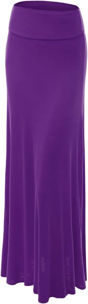CTC Womens Fold-Over Maxi Skirt - Made in USA