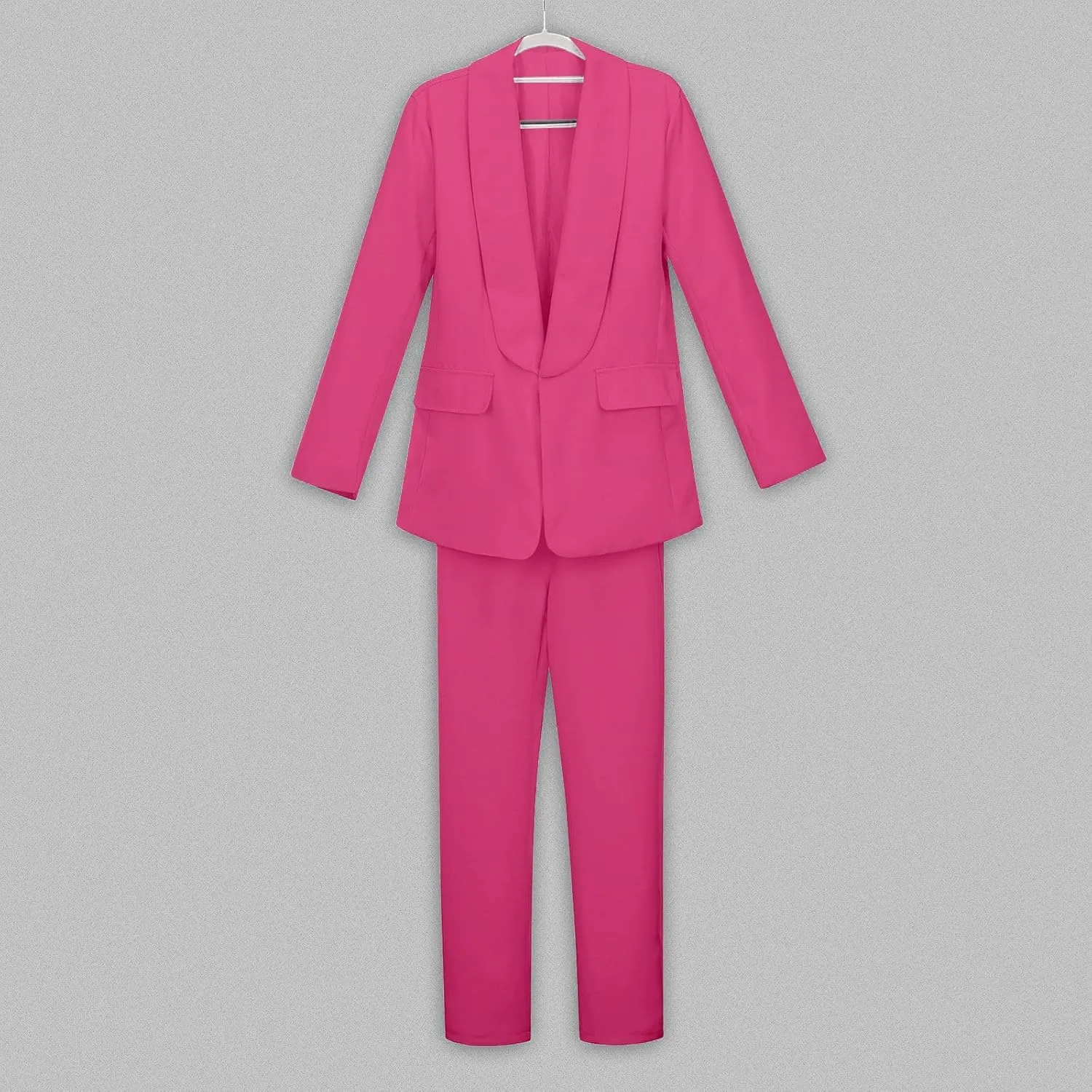 Girls' 2-Piece Fashion Suit Set Casual Blazer and Pants Long Sleeve Lapel Collar Blazer Jacket with Pant Outfit Sets