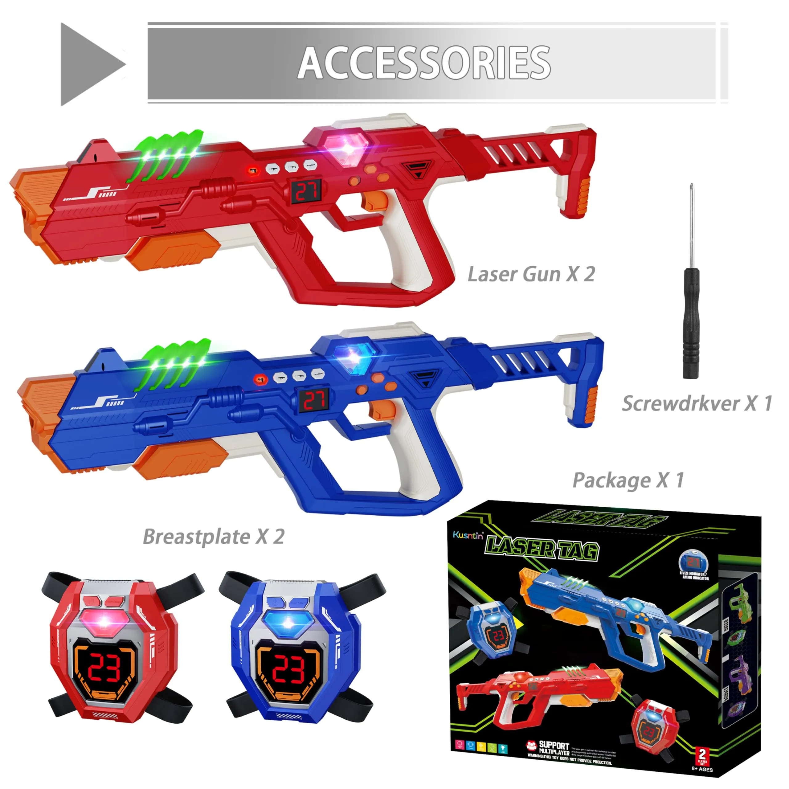 Laser Tag Guns Set for Kids & Adults