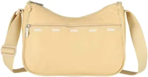 LeSportsac Heritage Dandelion Classic Hobo Crossbody Bag   Cosmetic Bag, Style 7520/Color E520, Heritage Collection  Collectors Bag, Interior Sewn Logo Tag, Buttercup Yellow/Crisp White Logo