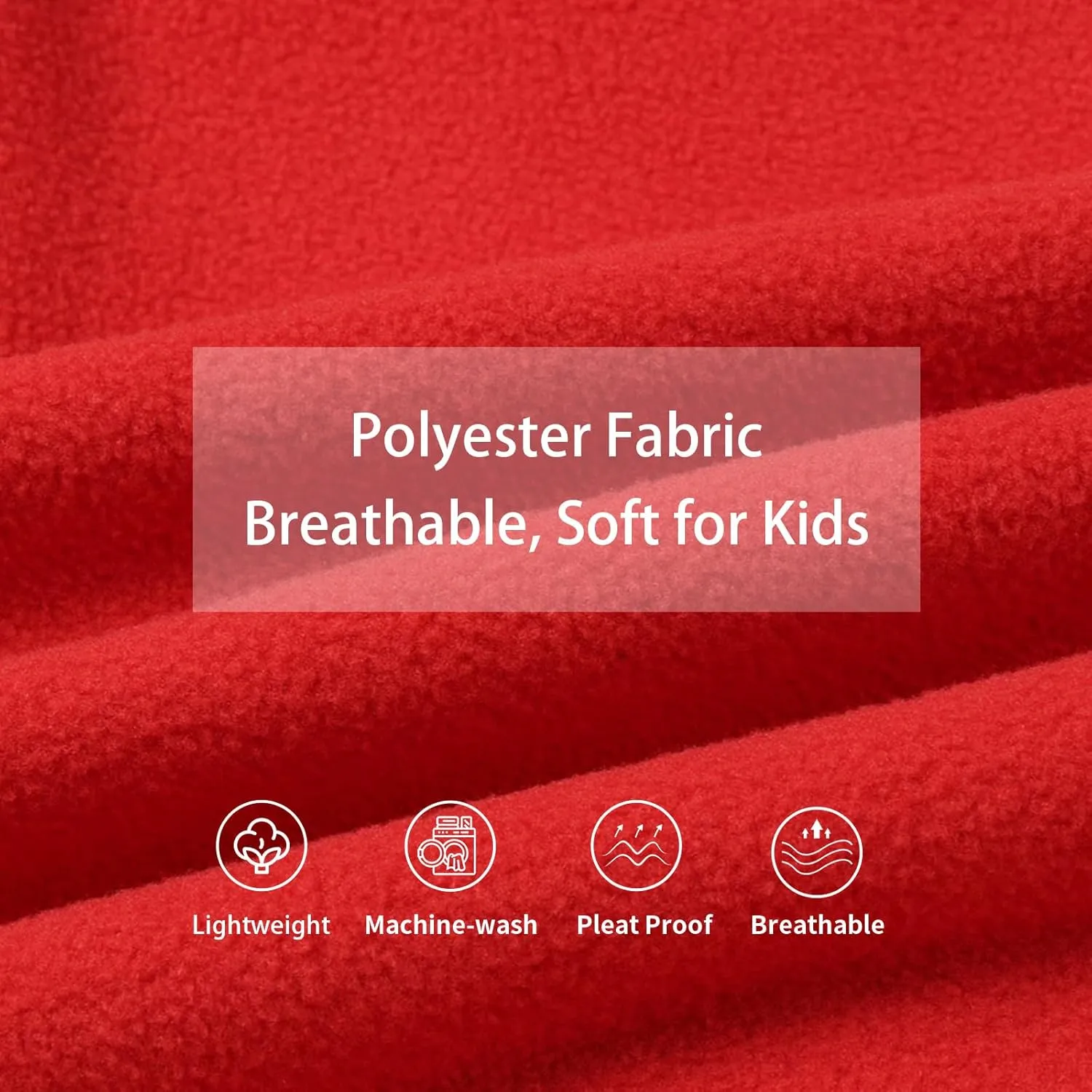 LittleSpring Kids Neutral Polar Fleece Jackets Quarter-Zip Pullover with Elastic Cuffs