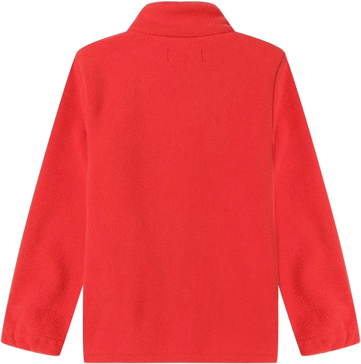 LittleSpring Kids Neutral Polar Fleece Jackets Quarter-Zip Pullover with Elastic Cuffs