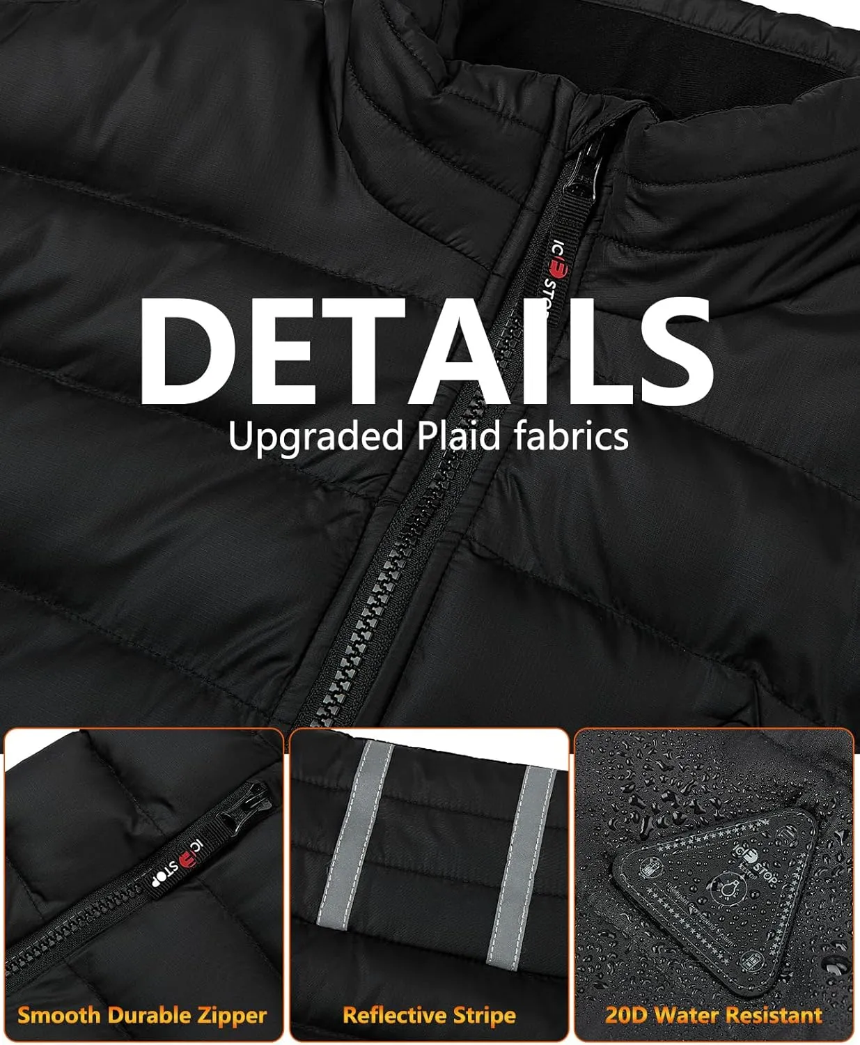 Men's Heated Vest with Battery Pack,20000mAH For All Day