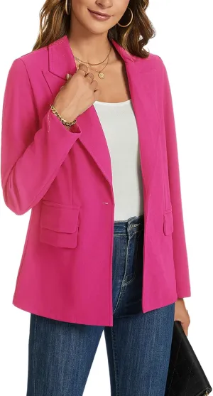 MINTLIMIT Blazers for Women Long Sleeve Notched Lapel Button Business Casual Blazer Work Office Blazers Jacket with Pockets