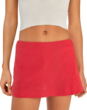 Panadila Womens Mini Linen Skirt Beach Skorts with Pockets Short Skirt with Shorts Underneath Y2k Bottoms