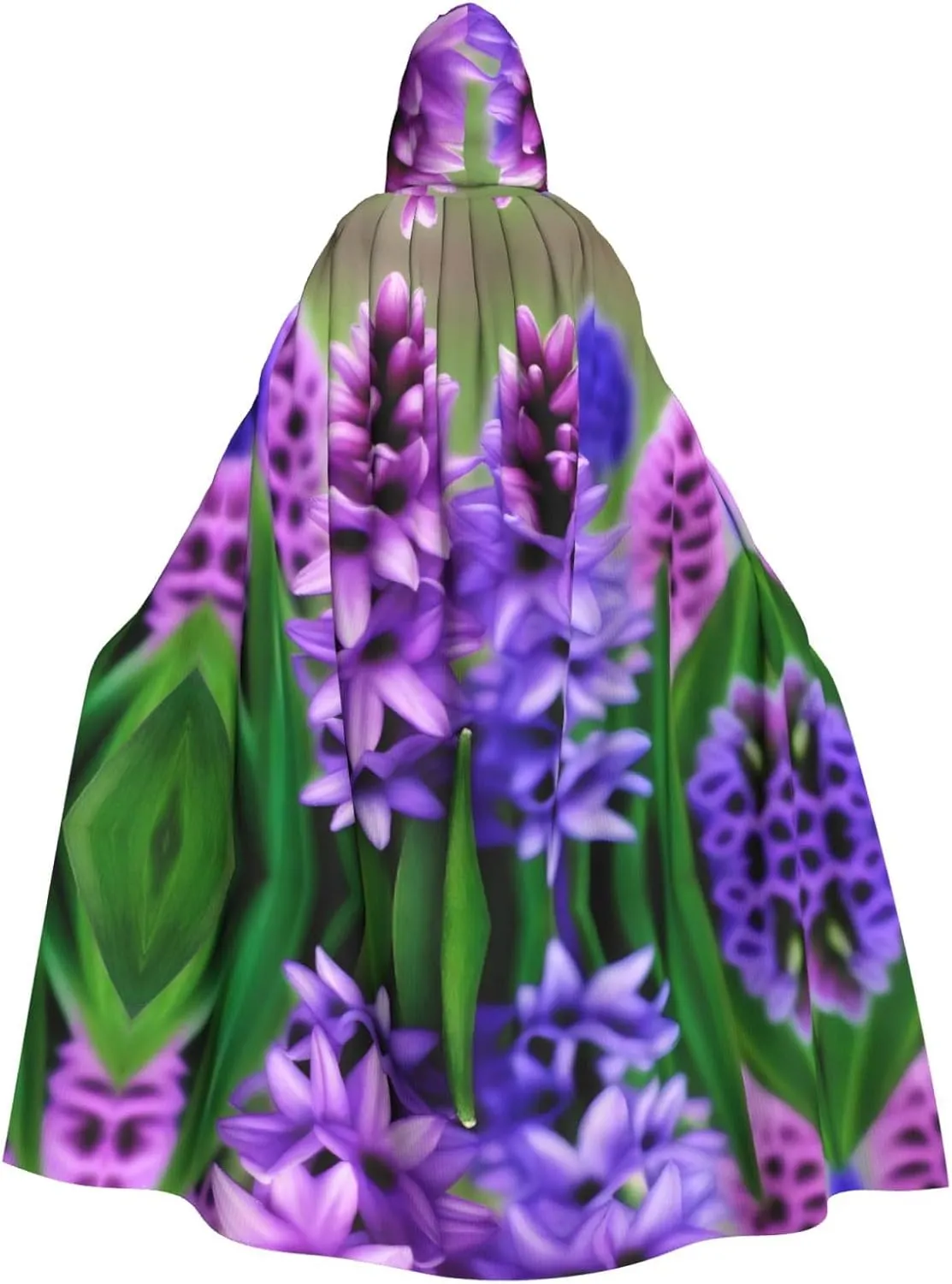 PHAYAH Hyacinth Adult Hooded Cloak Neutral Hooded Cloak Masquerade Cosplay Halloween Witch Cloak Christmas Party Robe