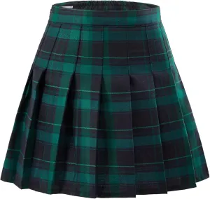 Pleated Skirts for Girls High Waisted School Uniform Skort with Undershorts Athletic Girls Tennis Skirt 2-14