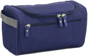 Portable Ms. Neutral capacity waterproof cosmetic organizer hanging bag men's wash face shaving cosmetic bag (Blue)