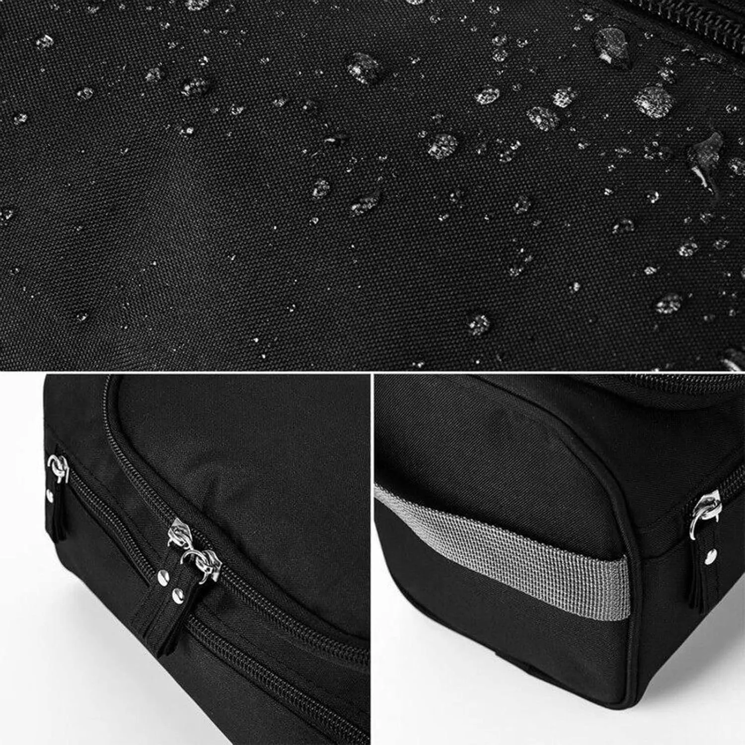 Portable Ms. Neutral capacity waterproof cosmetic organizer hanging bag men's wash face shaving cosmetic bag (Gray)