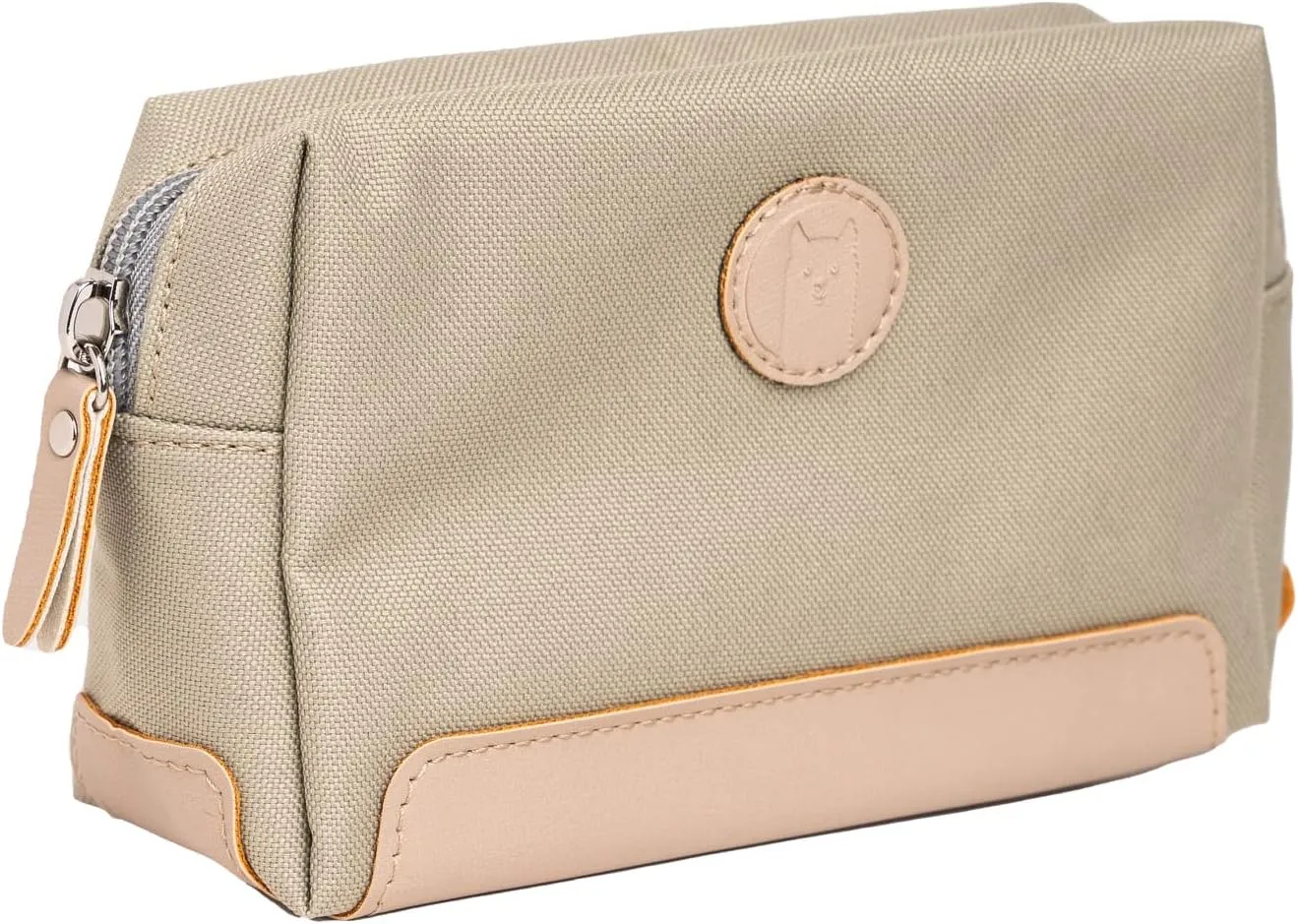 Small Cosmetic or Toiletry Bag, Neutral Color, Made in Peru, Perfect for Travel