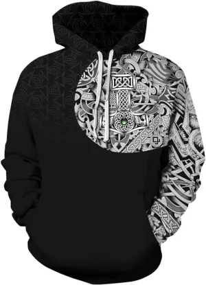 Unisex Oversized 3D Print Streetwear Hoodie - Gender Neutral Pullover with Kangaroo Pockets for Men and Women