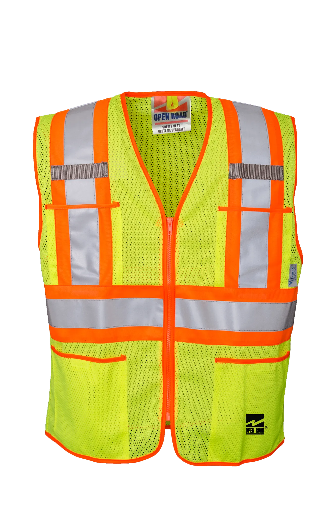Viking Men's Open Road® Zipper Safety Vest_Green