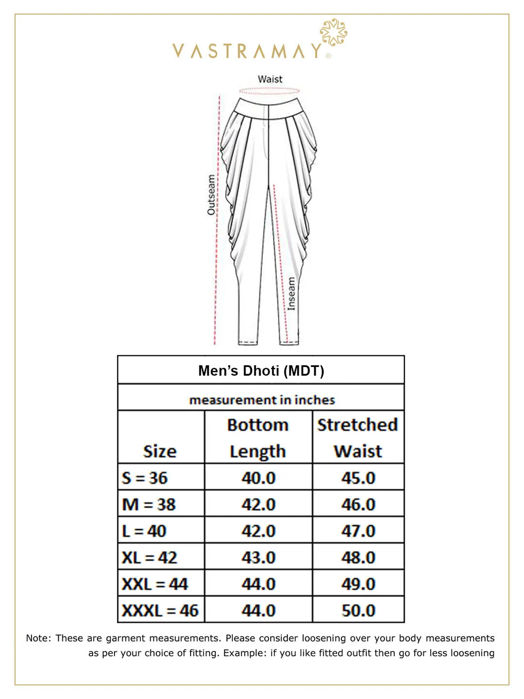 VM BY VASTRAMAY Men's White Traditional Dhoti