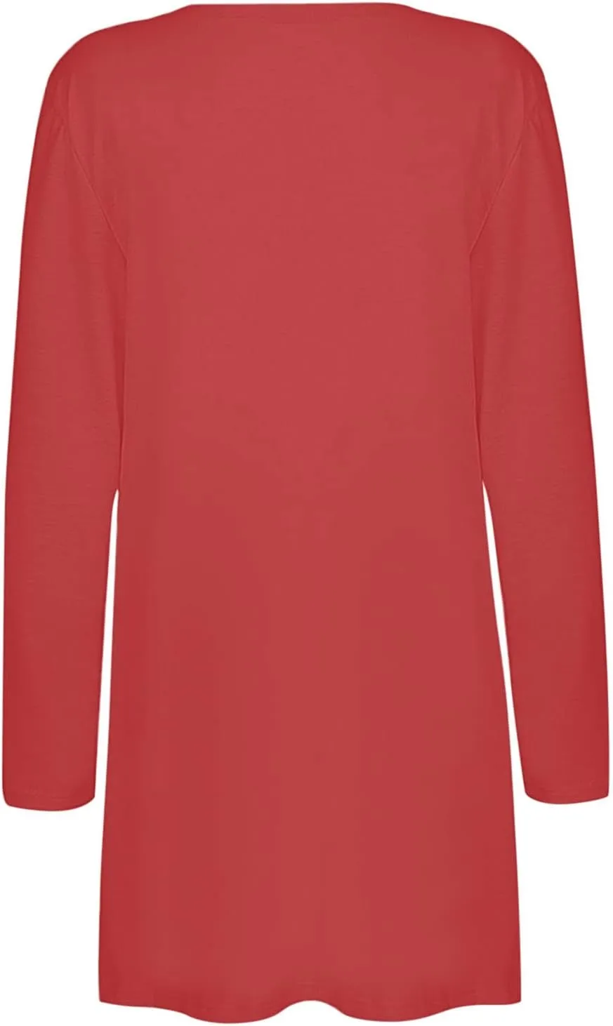 Womens Casual Lightweight Long Sleeve Cardigan Soft Drape Open Front Fall Dusters Sweaters Outwear Coat with Pockets