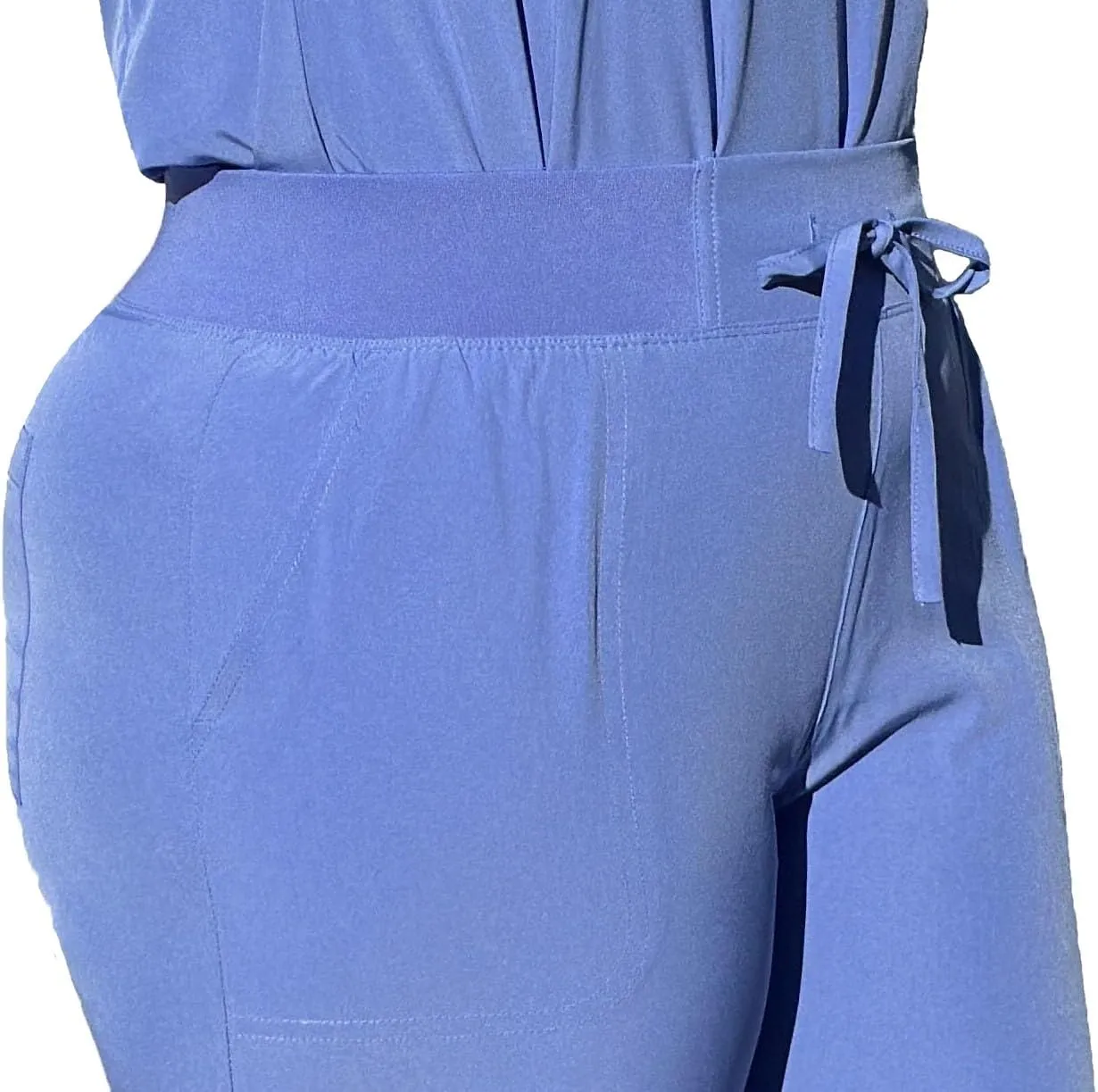 YOGAFLEX Soft & Stretchy Scrub Set for Women. Regular & PETITE. 2-Pocket Top and 5 Pocket Pants. Modern Fit.