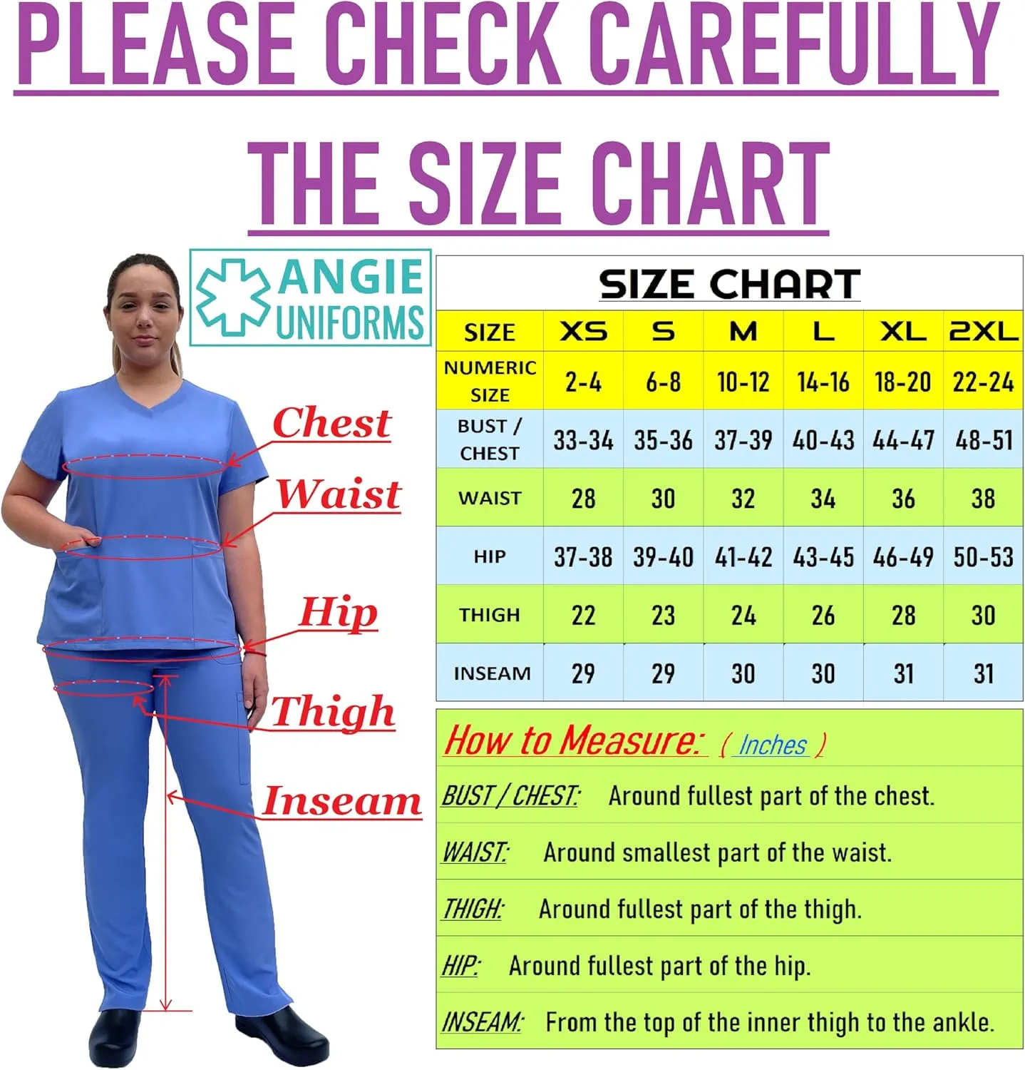 YOGAFLEX Soft & Stretchy Scrub Set for Women. Regular & PETITE. 2-Pocket Top and 5 Pocket Pants. Modern Fit.