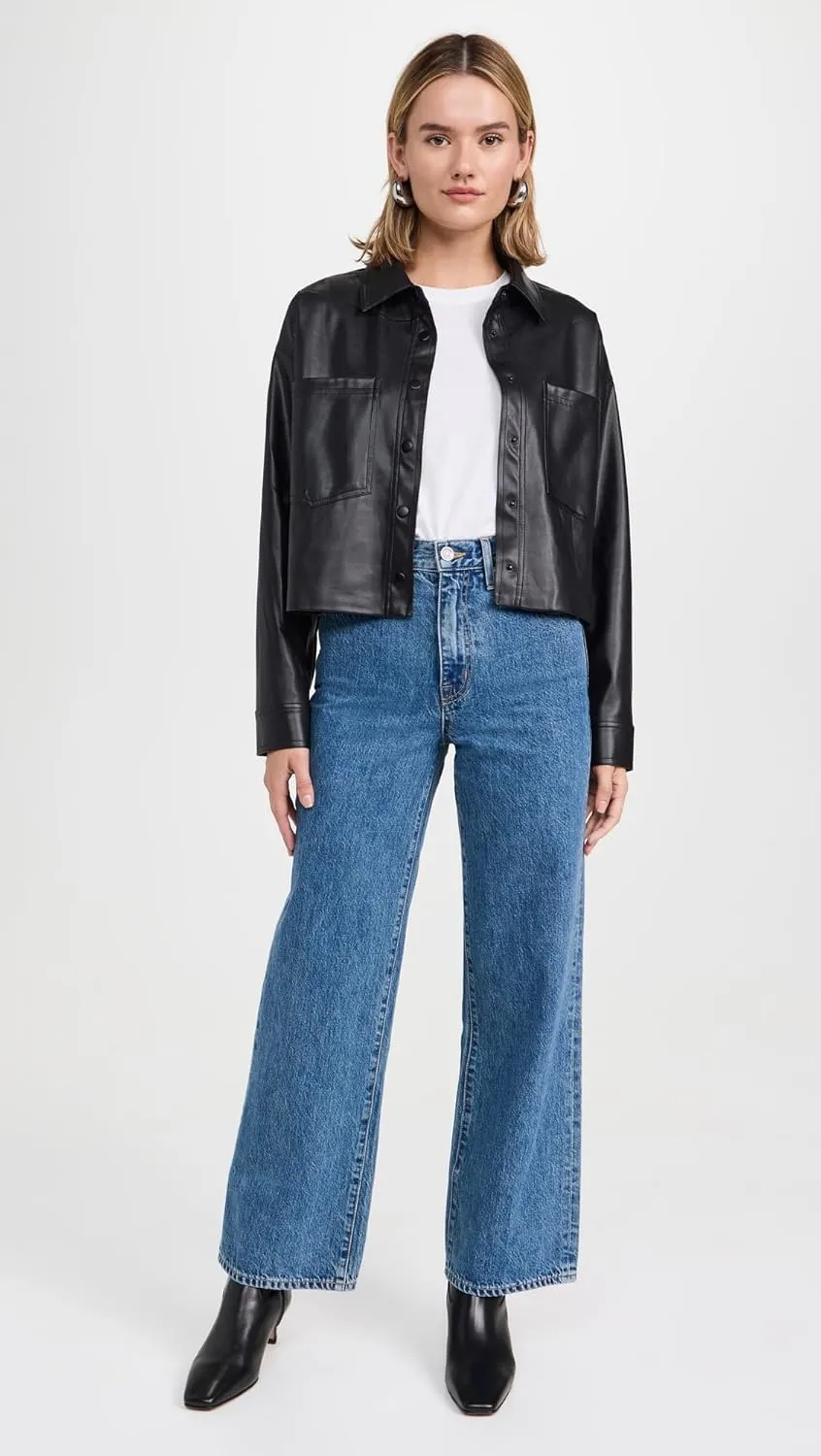 Z SUPPLY Women's All Day Faux Leather Jacket